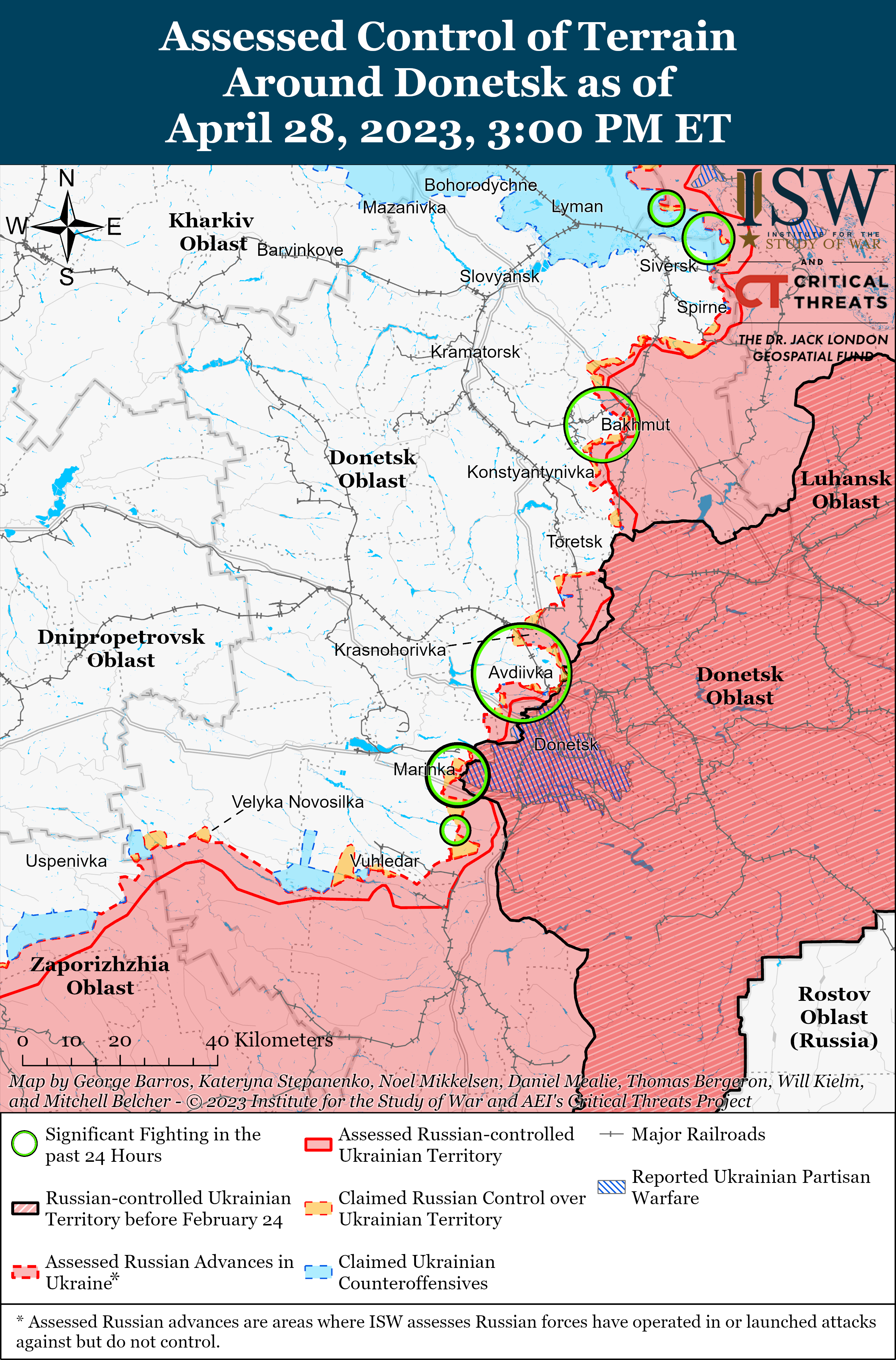 карта боїв 29 квітня